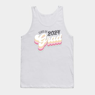 Retro Vibe Class of 2024 Grad Graduation T-Shirt Tank Top